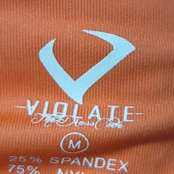 Violate the Dress Code Sports Bra Racerback Peach Size Medium - Picture 6 of 6